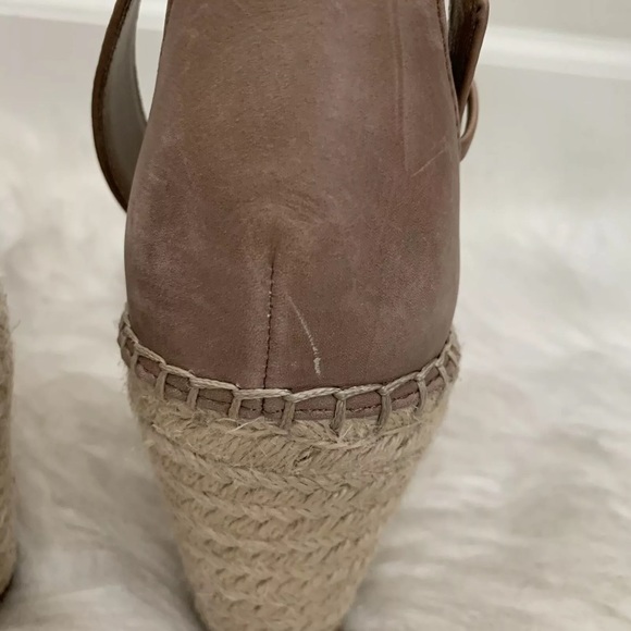 Vince Camuto Valissa Leather Woven Ankle Strap Espadrille Wedge Sandals - Picture 12 of 12